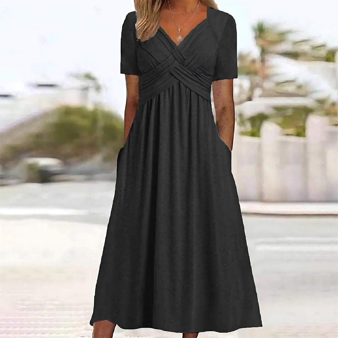 Vicky™ - Legeres Eleganz Midi-Kleid