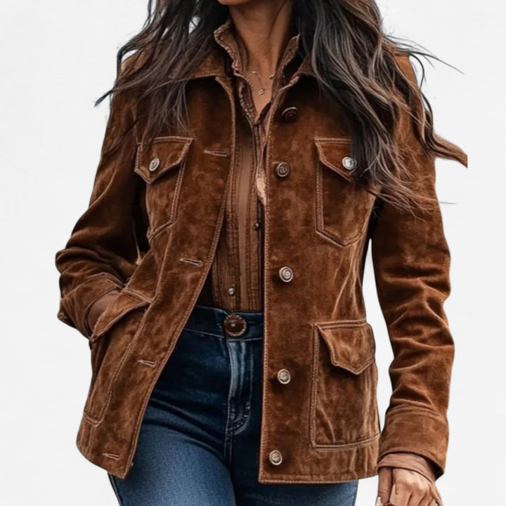 LUCIE – KURZE SAMTJACKE IM VINTAGE-STIL