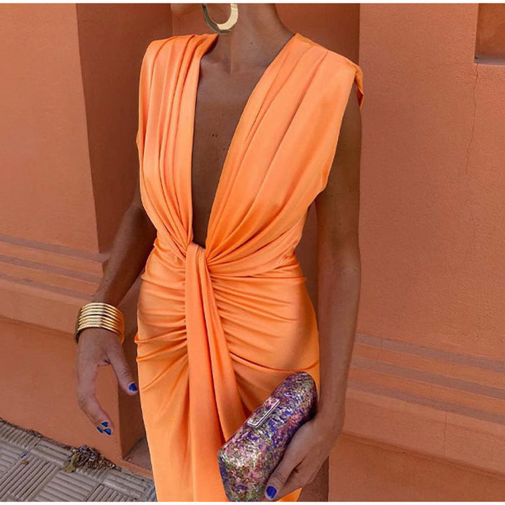 Isabella | Abendkleid mit tiefem Ausschnitt