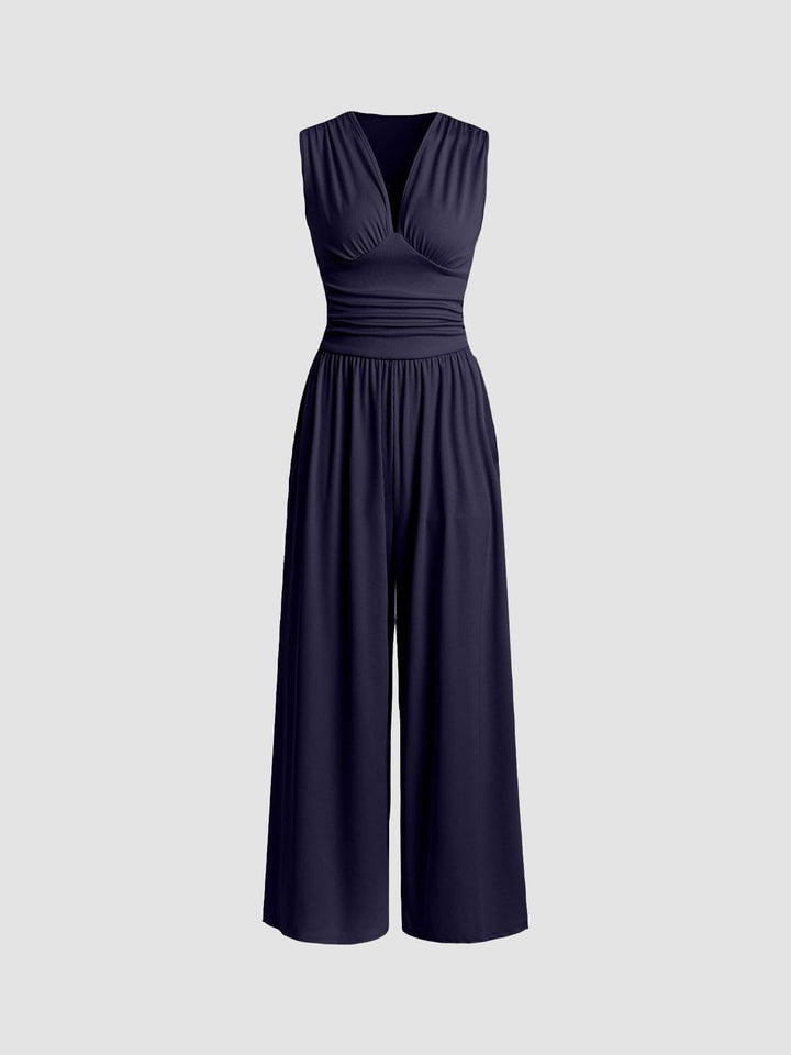 Charity™ - Schicker ärmelloser Jumpsuit mit weitem Bein