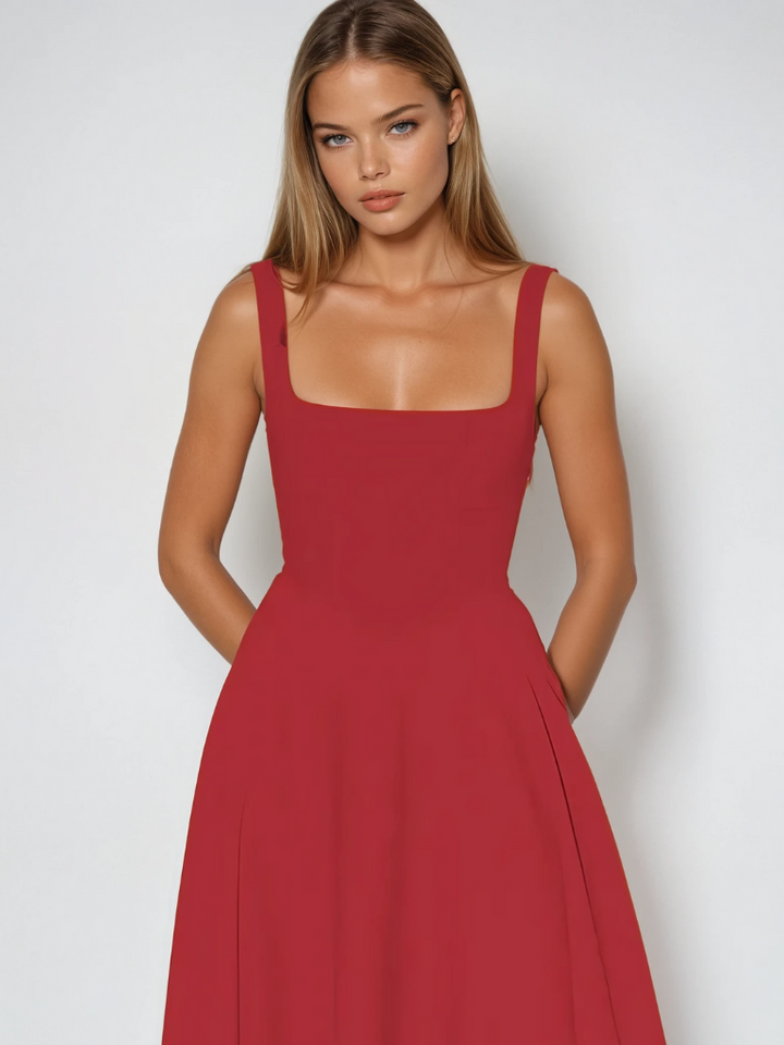 Scarlett™ - Klassisches Midi-Kleid