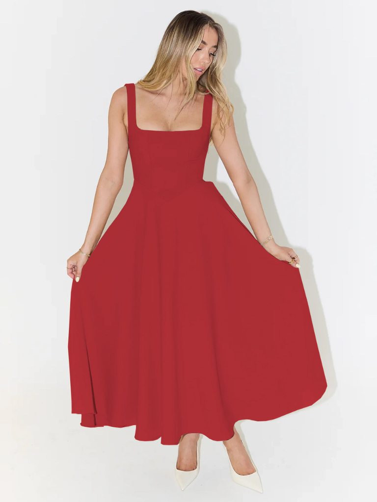 Scarlett™ - Klassisches Midi-Kleid