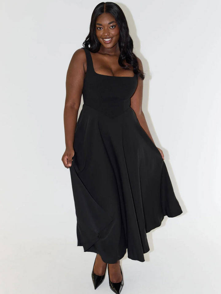 Scarlett™ - Klassisches Midi-Kleid