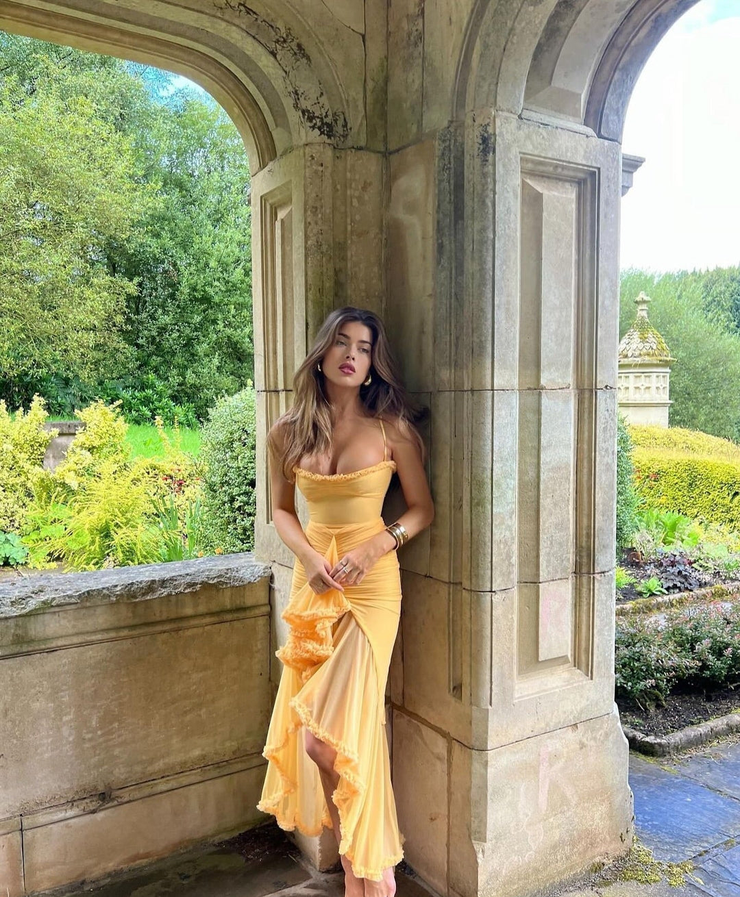 Fauna - Rüschen-Rüschenschwanz-Party-Kleid