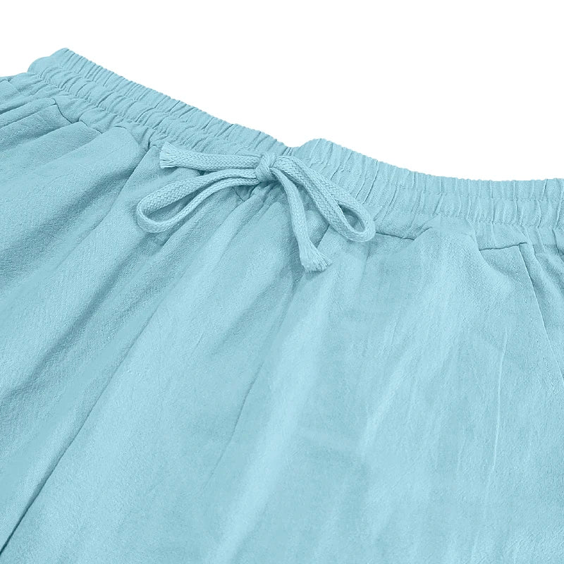 Rafi - Leinenhose Ocean Breeze