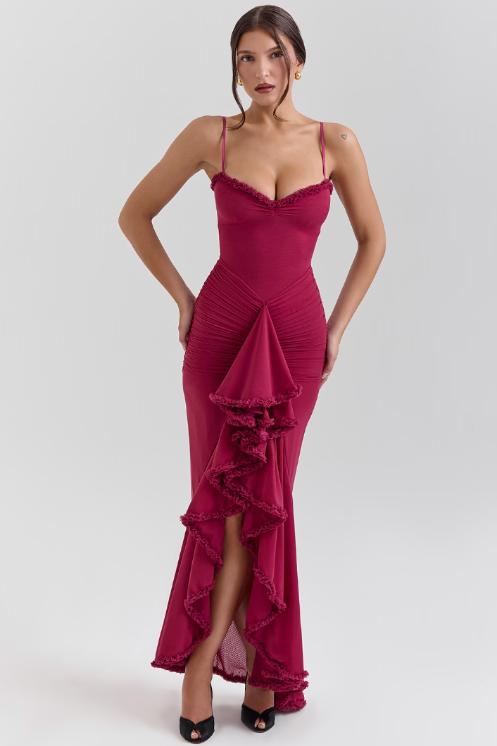 Fauna - Rüschen-Rüschenschwanz-Party-Kleid