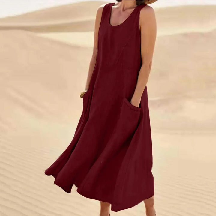 Tina™ - Sommer Leinenkleid
