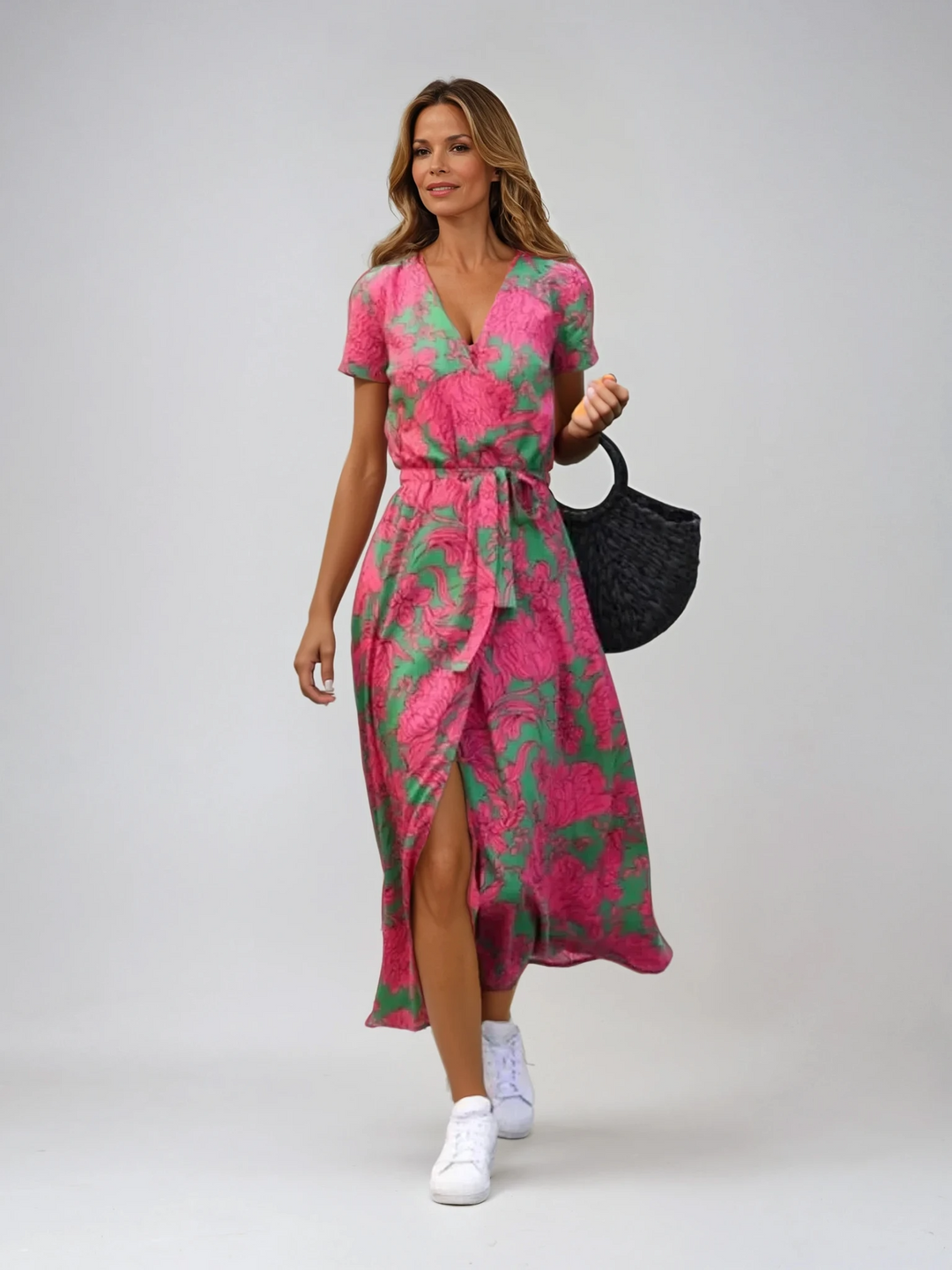 Suzanne – Elegantes Kleid mit V-Ausschnitt