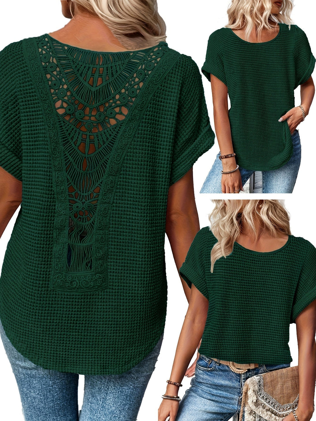 Oliv™ - Bequemes Rundhals-T-Shirt