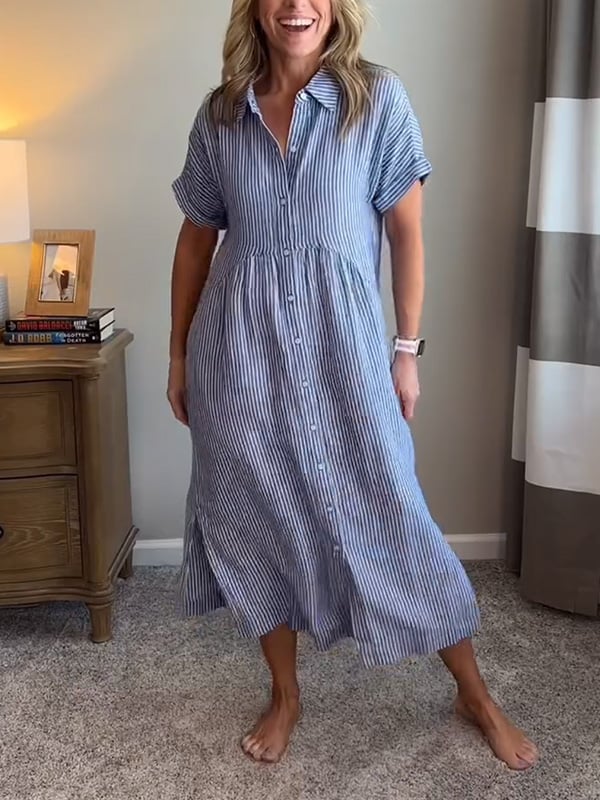 Gwen™ - Gestreiftes Hemdkleid