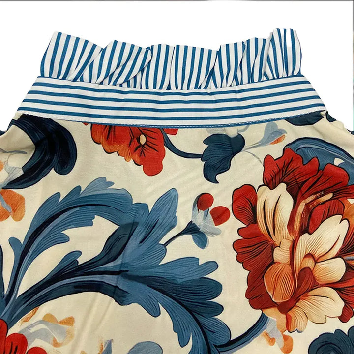 Serenity™ - Klassische Vintage Blumenmuster Bluse