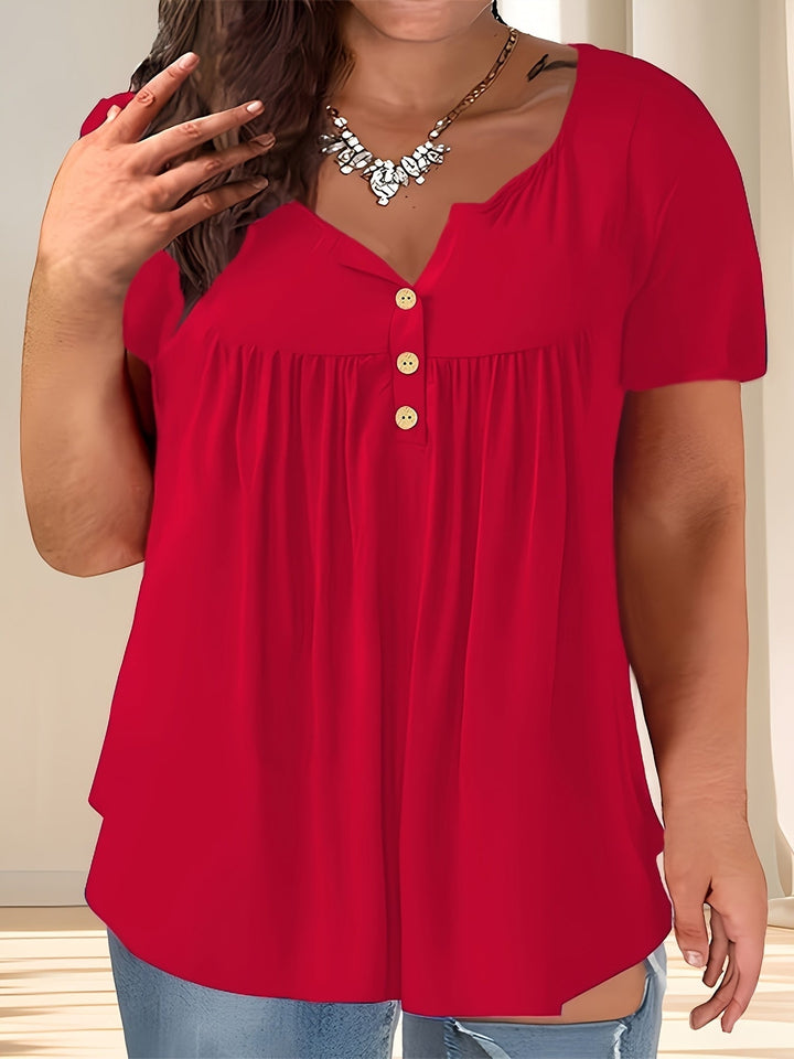 Zoey™ - Schicke Plissee-Bluse in Übergröße