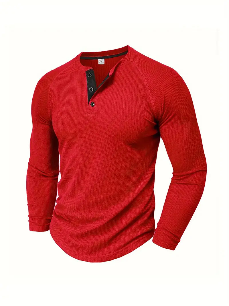 Chad™ - Herren Henley-Shirt