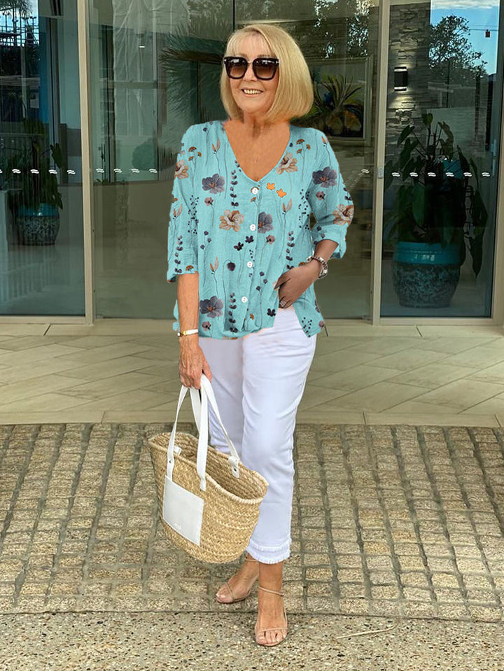 Romilly™ – Lässige Blumenbluse