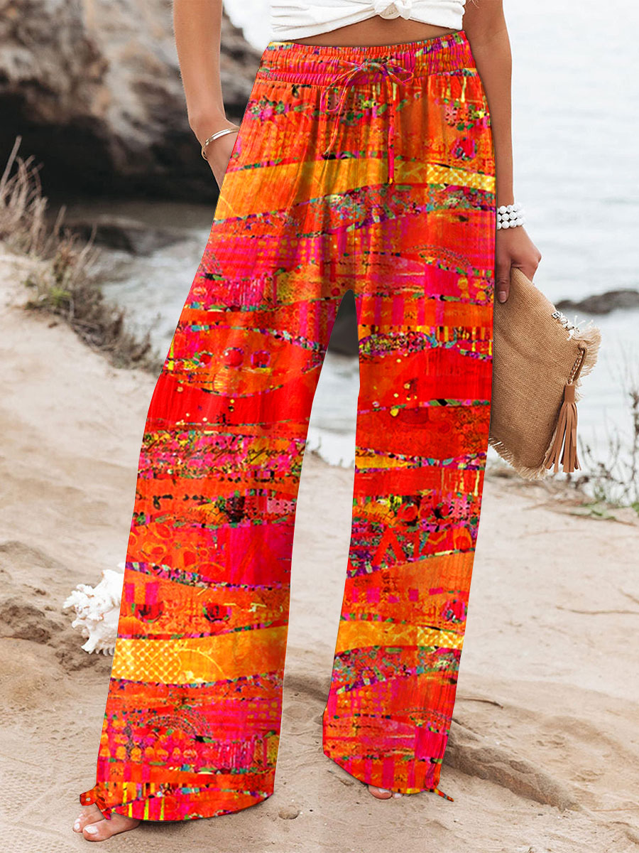 Heidi™ – Vintage Kunstdruck Casual Baumwolle und Leinen