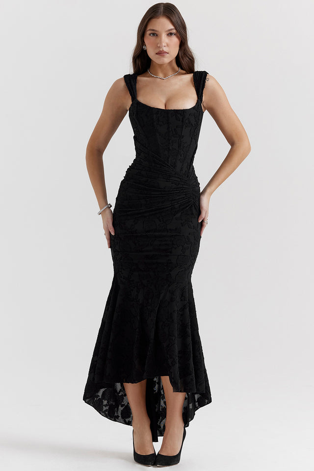Boheme - Ärmelloses Raffung Bodycon Abendkleid