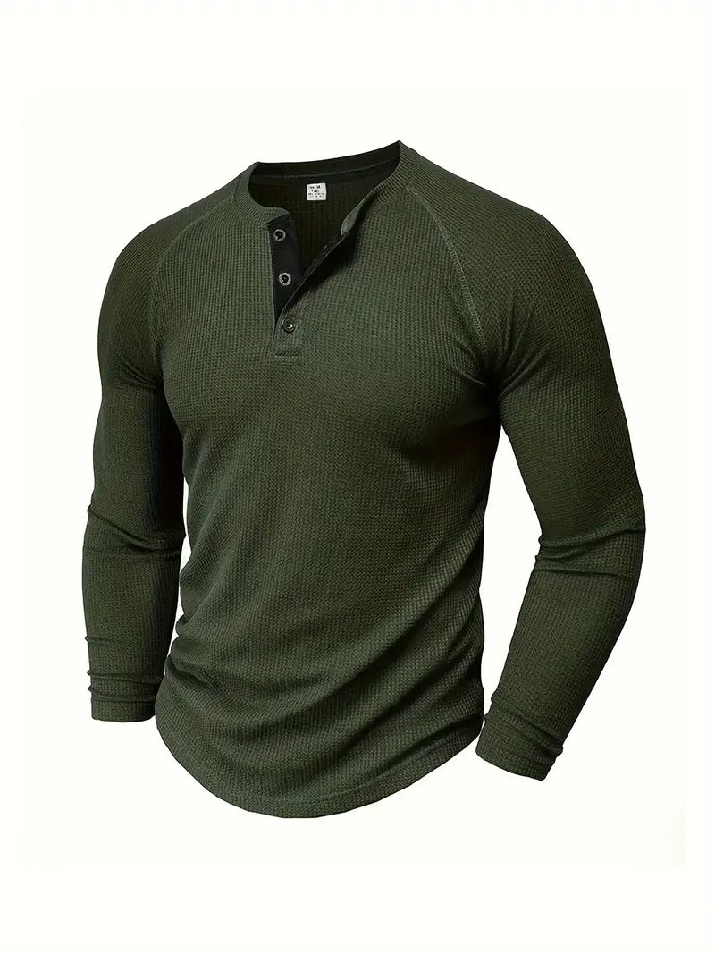 Chad™ - Herren Henley-Shirt