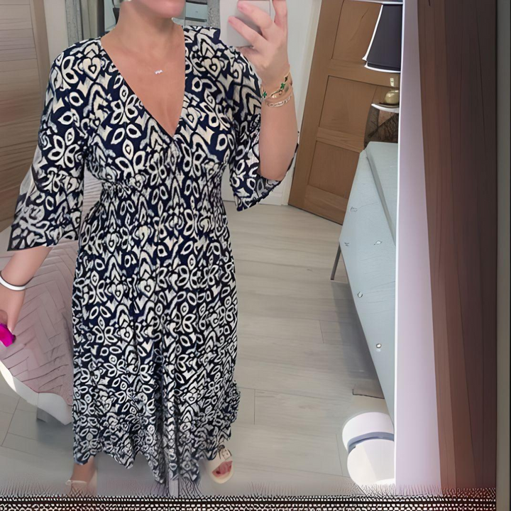 Karin™ - Boho Bedrucktes Kleid