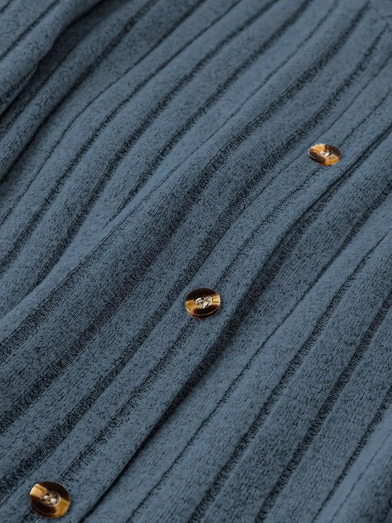 Madelyn™ - Zeitloses Plus-Size Rippknopfkleid