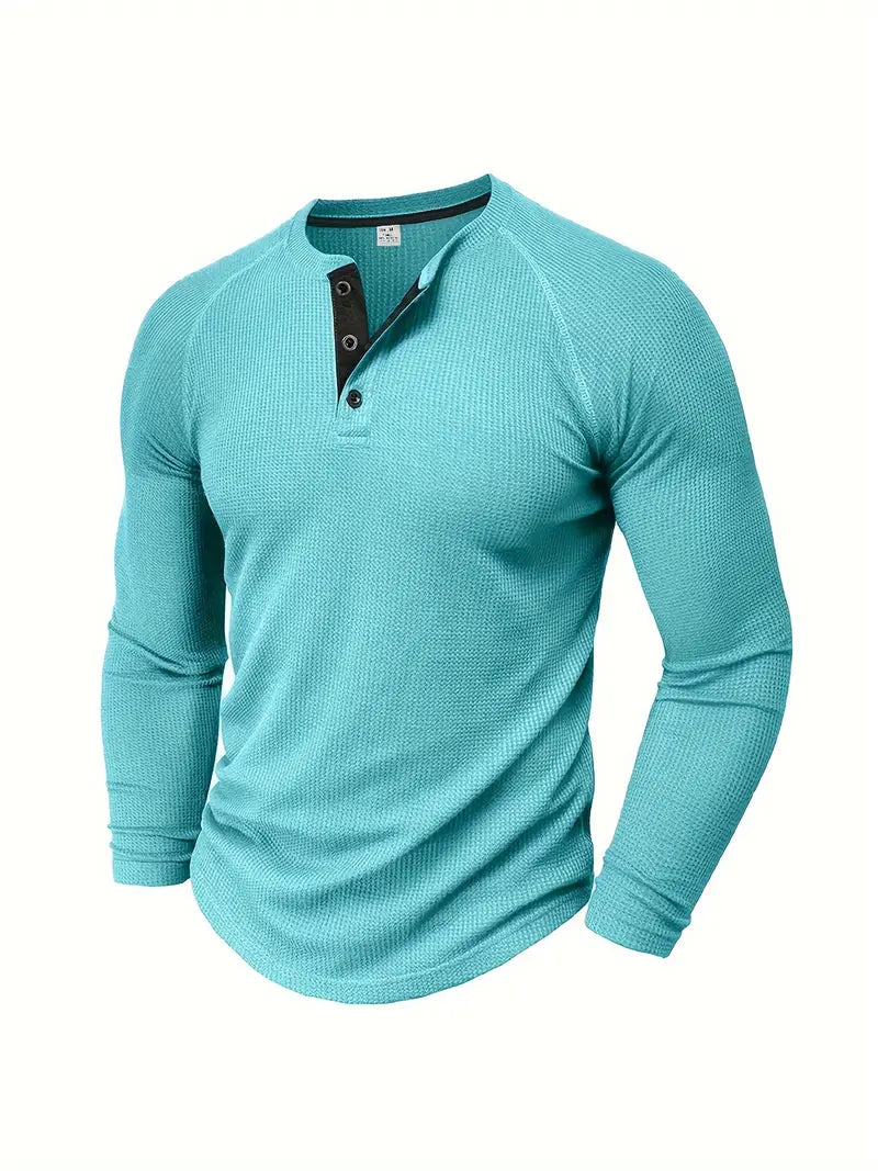 Chad™ - Herren Henley-Shirt