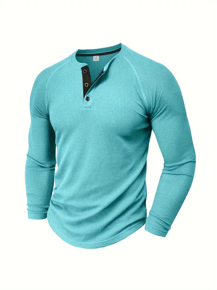 Chad™ - Herren Henley-Shirt