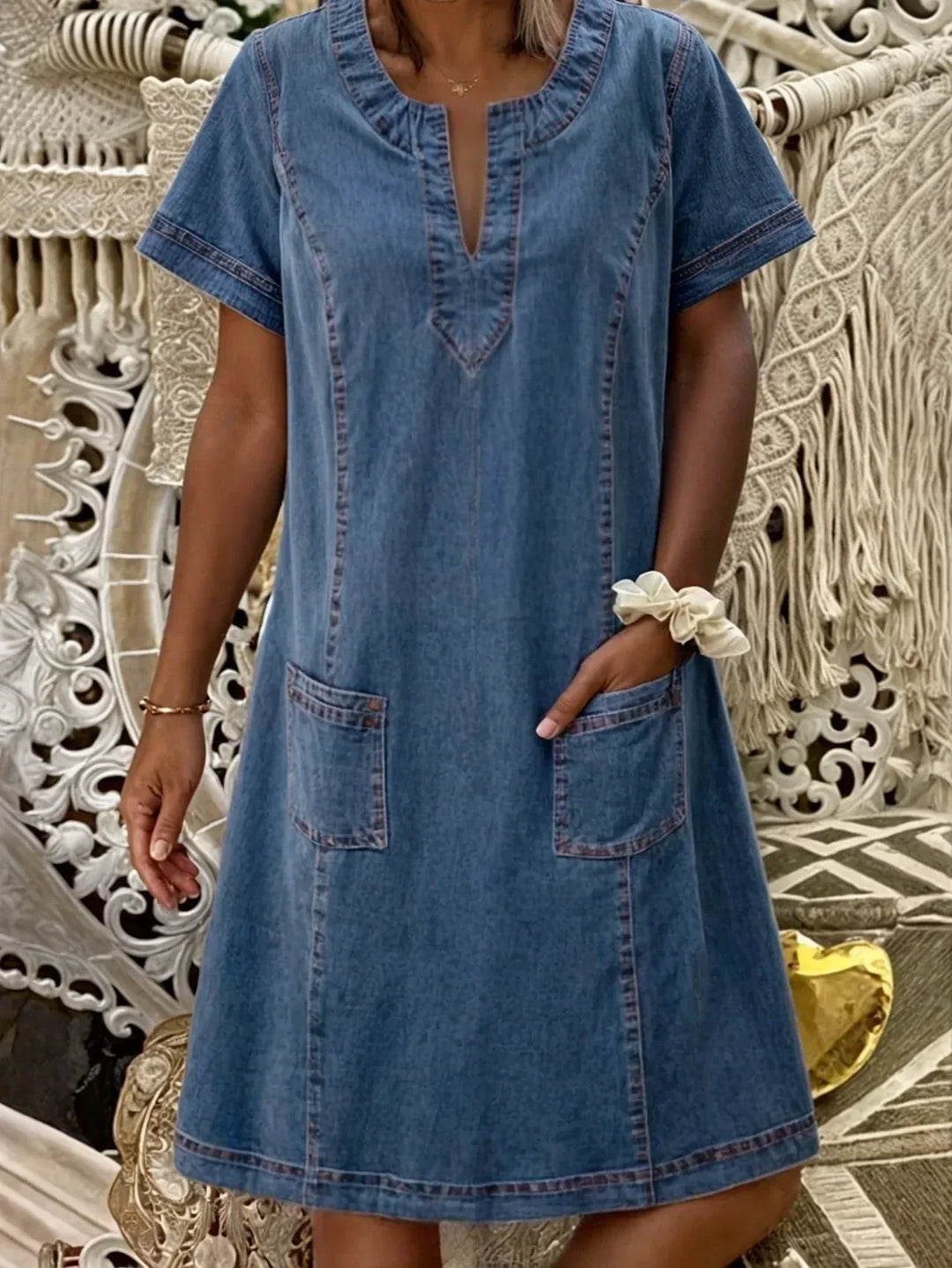 Sofia™ - Weiches Denim-Kleid