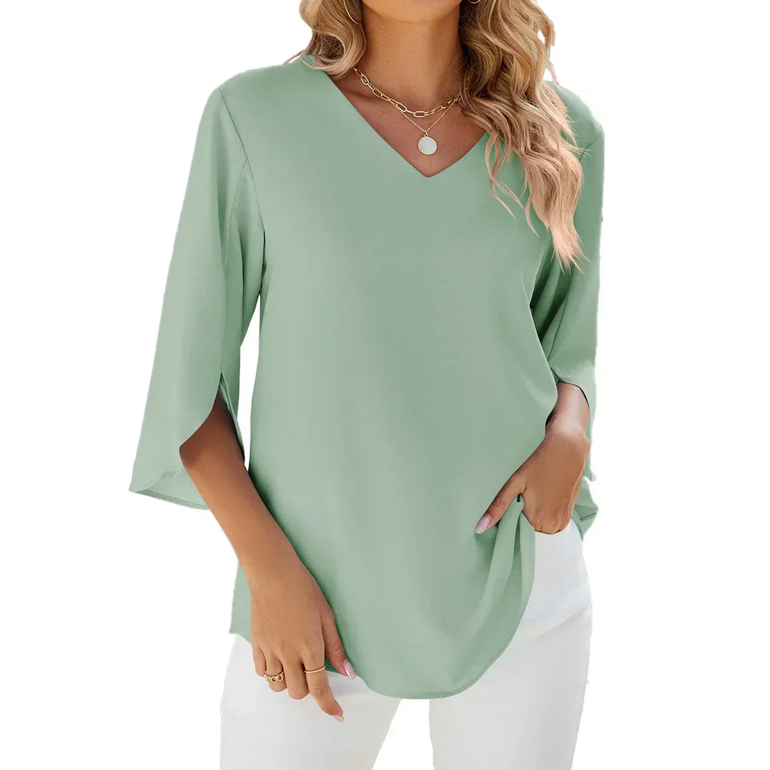 CARA - V-Ausschnitt Bluse
