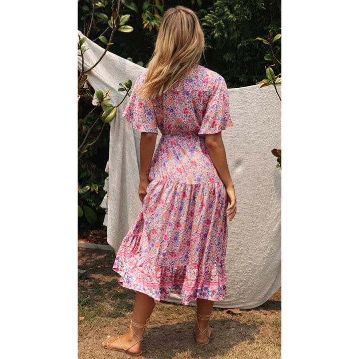 Juul™ Landhaus Ibiza Stil Kleid Lang