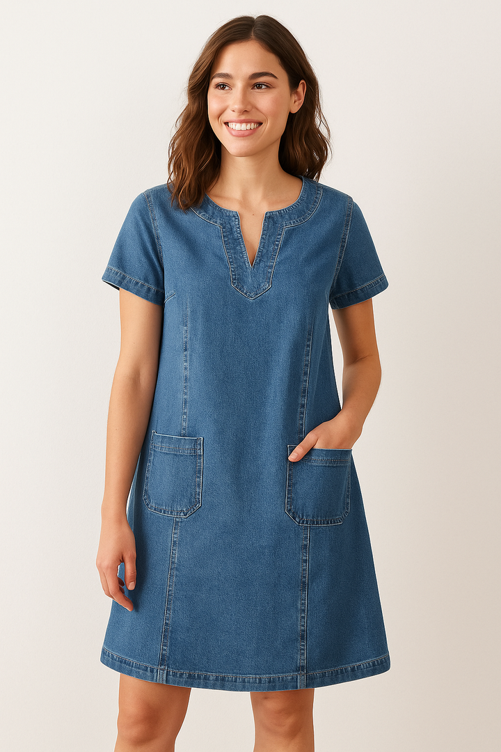 Sofia™ - Weiches Denim-Kleid