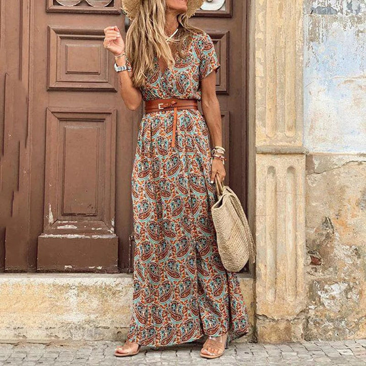 Sanne™ - Maxi Ibiza Kleid - Inklusive Gürtel