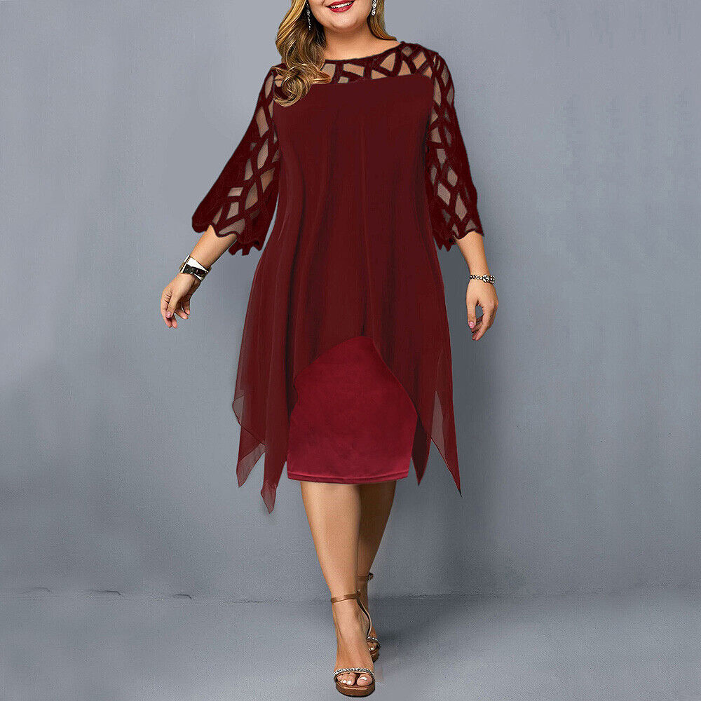 Kirsty™ - Schickes Plus-Size-Midi-Kleid für moderne Frauen