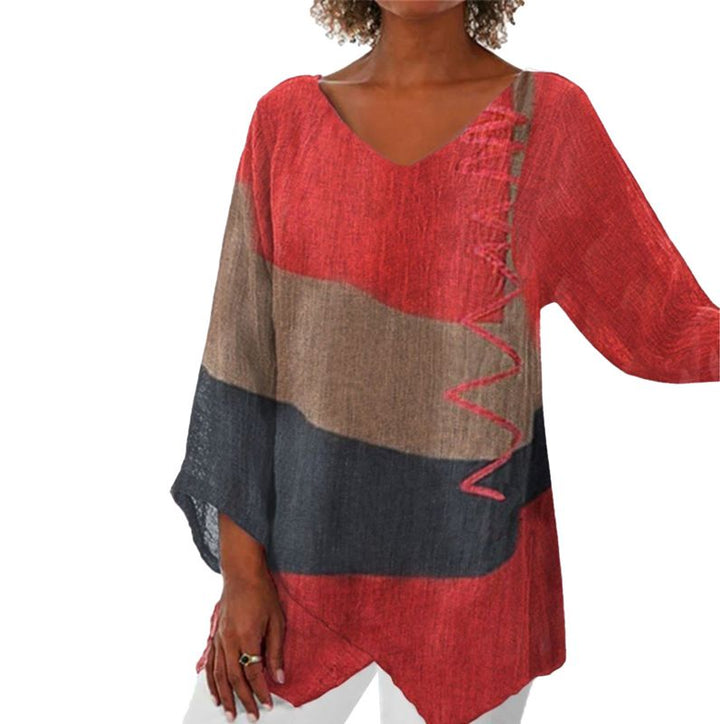 Elaine™ - Lockere Langarm-Bluse