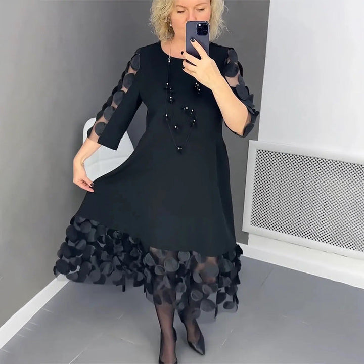 Demi | Ausgestelltes Midikleid mit Punktedekor