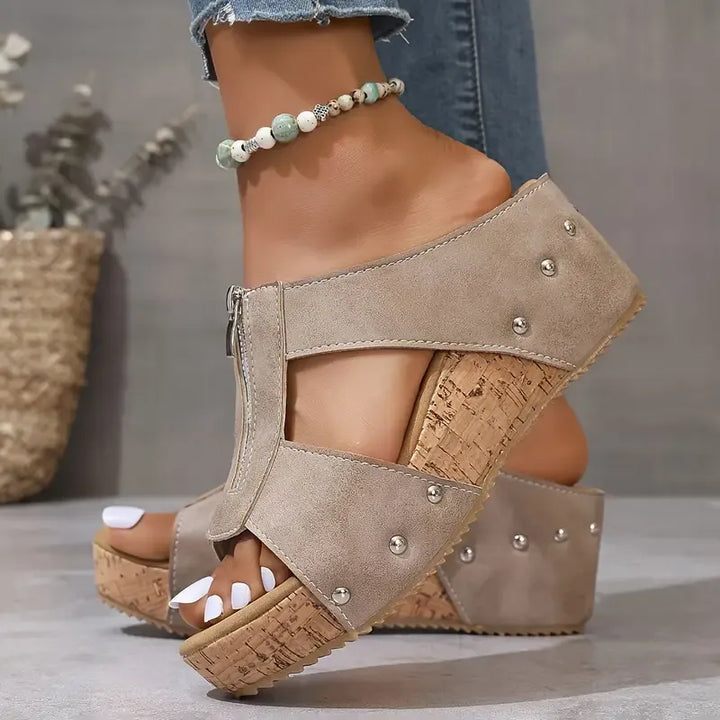 Ofelia™ – Orthopädische Wedge-Sandalen mit offenem Zehenbereich