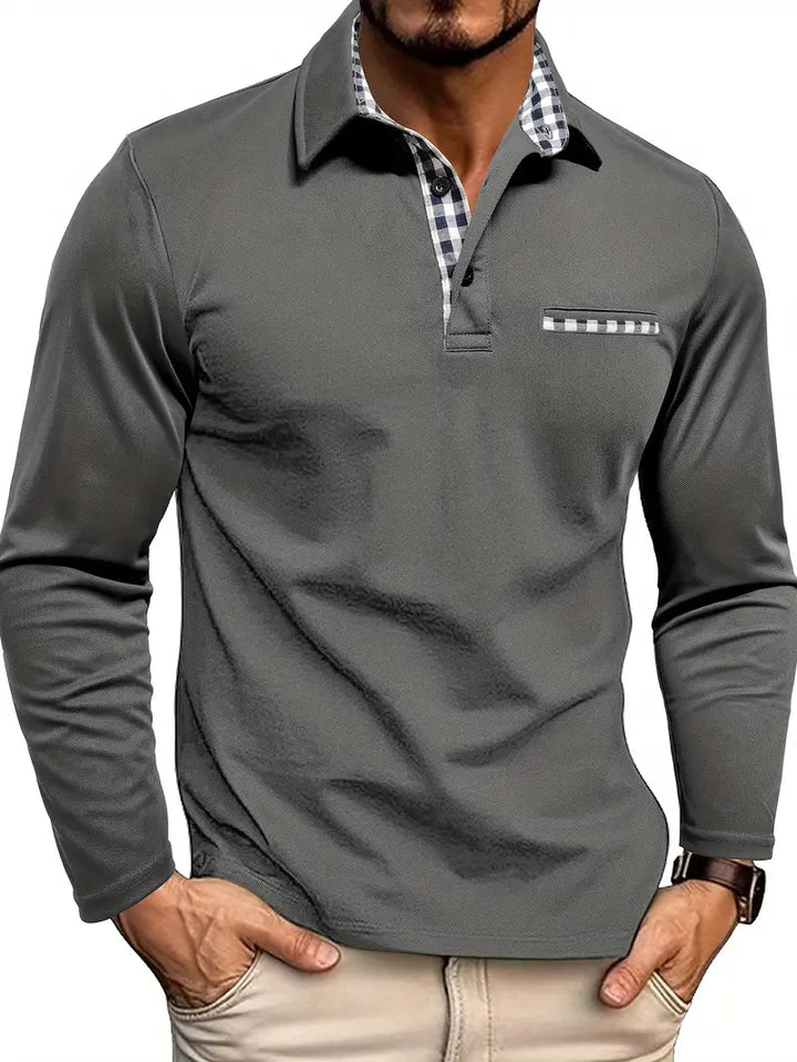 STEFAN – HERREN LANGARM-POLO